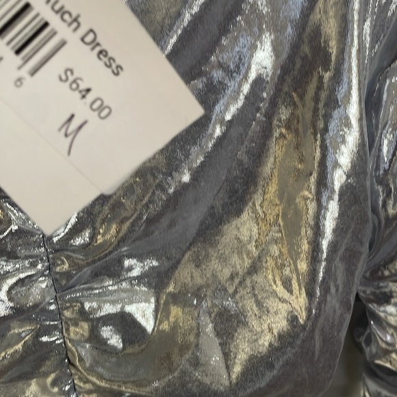 NWT silver Ruch Dress - Picture 7 of 7